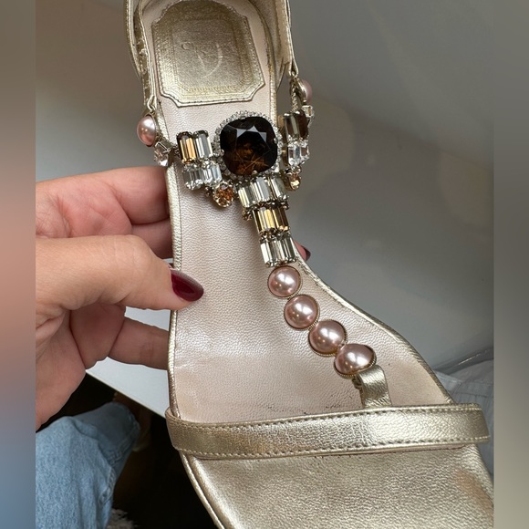 Dior Champagne Evening Sandal Heel - Picture 5 of 10
